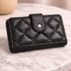CARTERA ACOLCHADA NEGRA EFECTO PIEL REF: D530