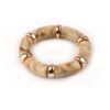 PULSERA ELASTICA EFECTO MARMOL CON DETALLES DORADOS REF: 11341