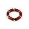 PULSERA ELASTICA EFECTO CAREY CON DETALLES DORADOS REF: 11243