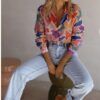 CAMISA ESTAMPADA MULTICOLOR REF: 1245