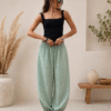 PANTALON VICHY BOHO CHIC 13312