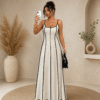VESTIDO LARGO LAZO ELEGANCE 5671