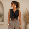 BLUSA SATÉN ELEGANCE 128732