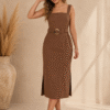 VESTIDO VALERIA ELEGANCIA NATURAL CON UN TOQUE SOFISTICADO   4849