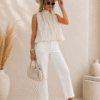 BLUSA LAZO ÉTOILE BLANCA – ELEGANCIA POR LA ESPALDA 10812