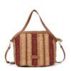 BOLSO MARBELLA RAYAS TERRACOTA 0150