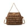 BOLSO BOHO LUXE CHOCOLATE – RAFIA PREMIUM 0248