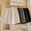 PANTALON BERMUDA FLUIDO CON CINTURA ELASTICA 6003