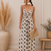 VESTIDO LARGO ESTAMPADO BOHO 32859