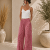 PANTALÓN PALAZZO DE CUADROS VICHY 268237