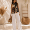 BLUSA PLISADA ESTAMPADO FLORAL – ELEGANCIA Y FRESCURA 92780