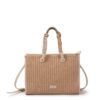 BOLSO TRENZADO APRICOT Y BEIGE 1780