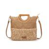 BOLSO DE RAFIA NATURAL CON ASA DE MADERA 0067