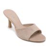 MULE DE TACÓN ELEGANTE – BEIGE Y CHOCOLATE 1305