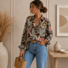 CAMISA ESTAMPADA FLORAL 10093