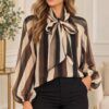 CAMISA RAYAS ESTAMPADA 60700